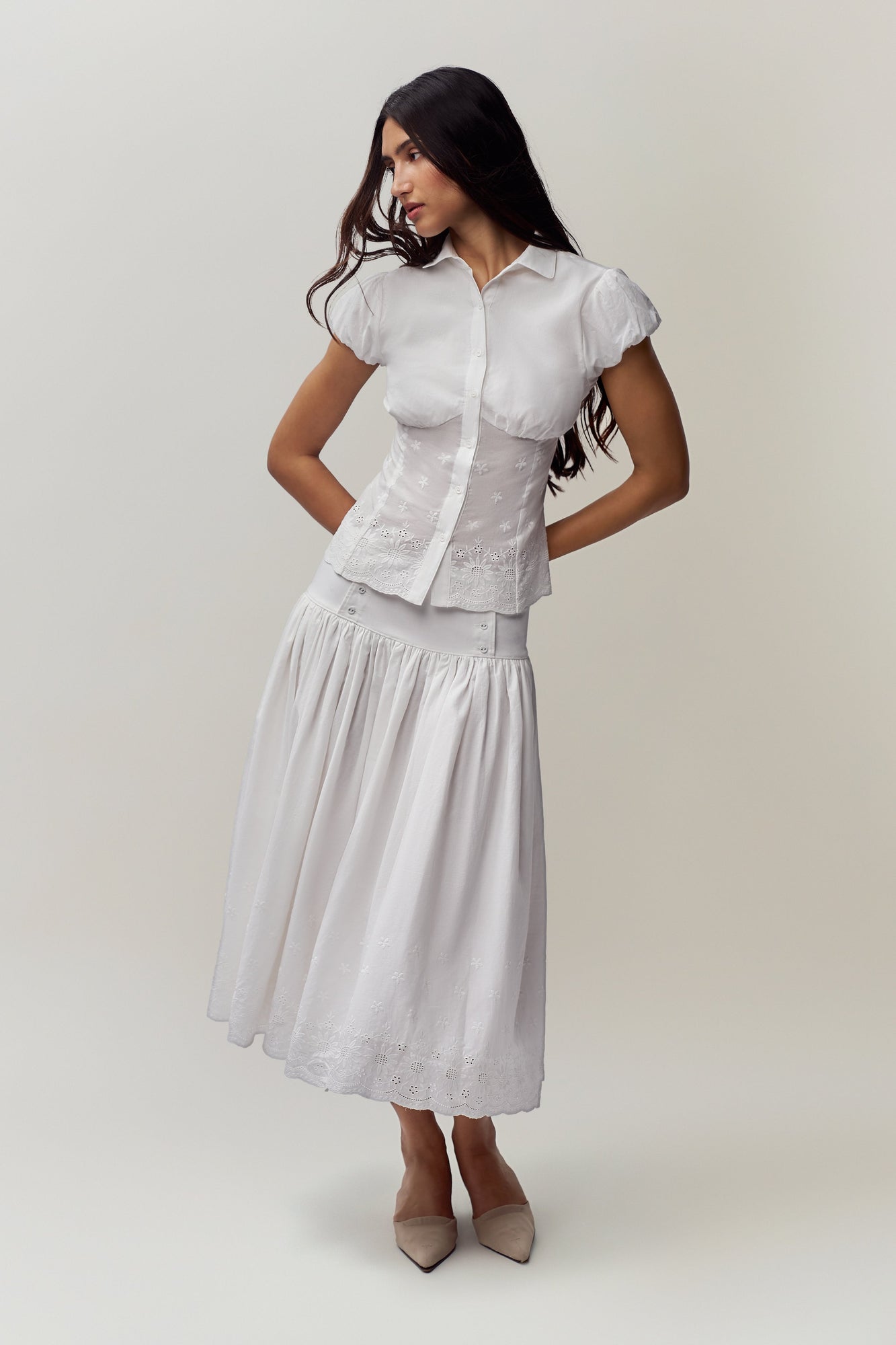 Womens | Rinka Maxi Skirt | Ivory