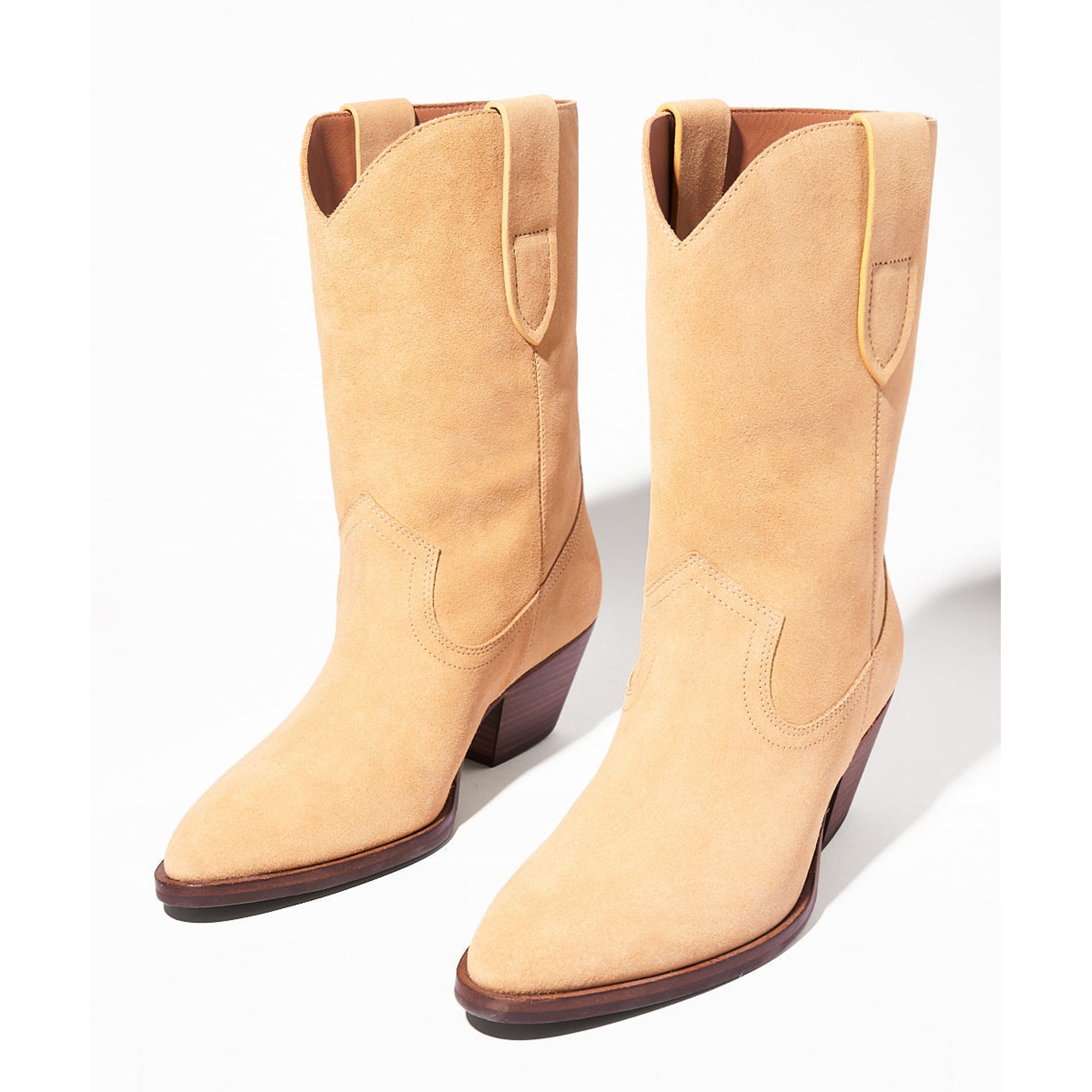 Roberta Mid-Calf Cowboy Boot | Sand