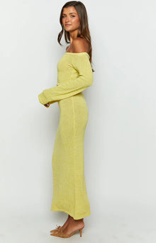Romie Knit Maxi Skirt | Yellow