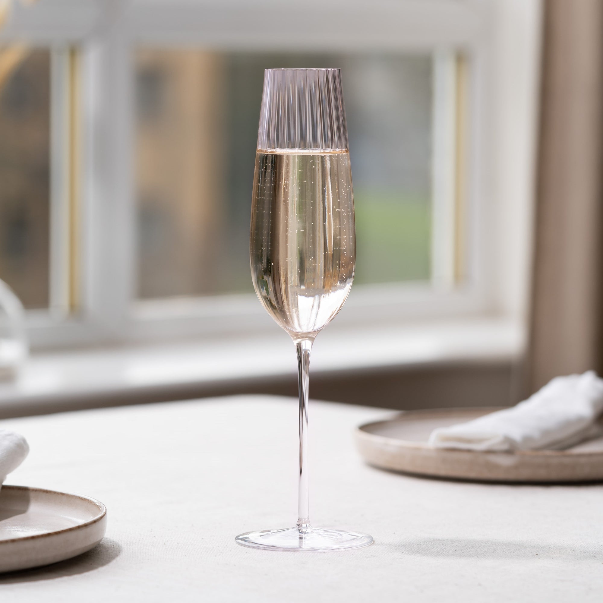 Round Up Sparkling Wine Glasses | Dusty Rose | Set of 2