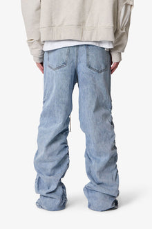 Ruched Denim | Light Blue