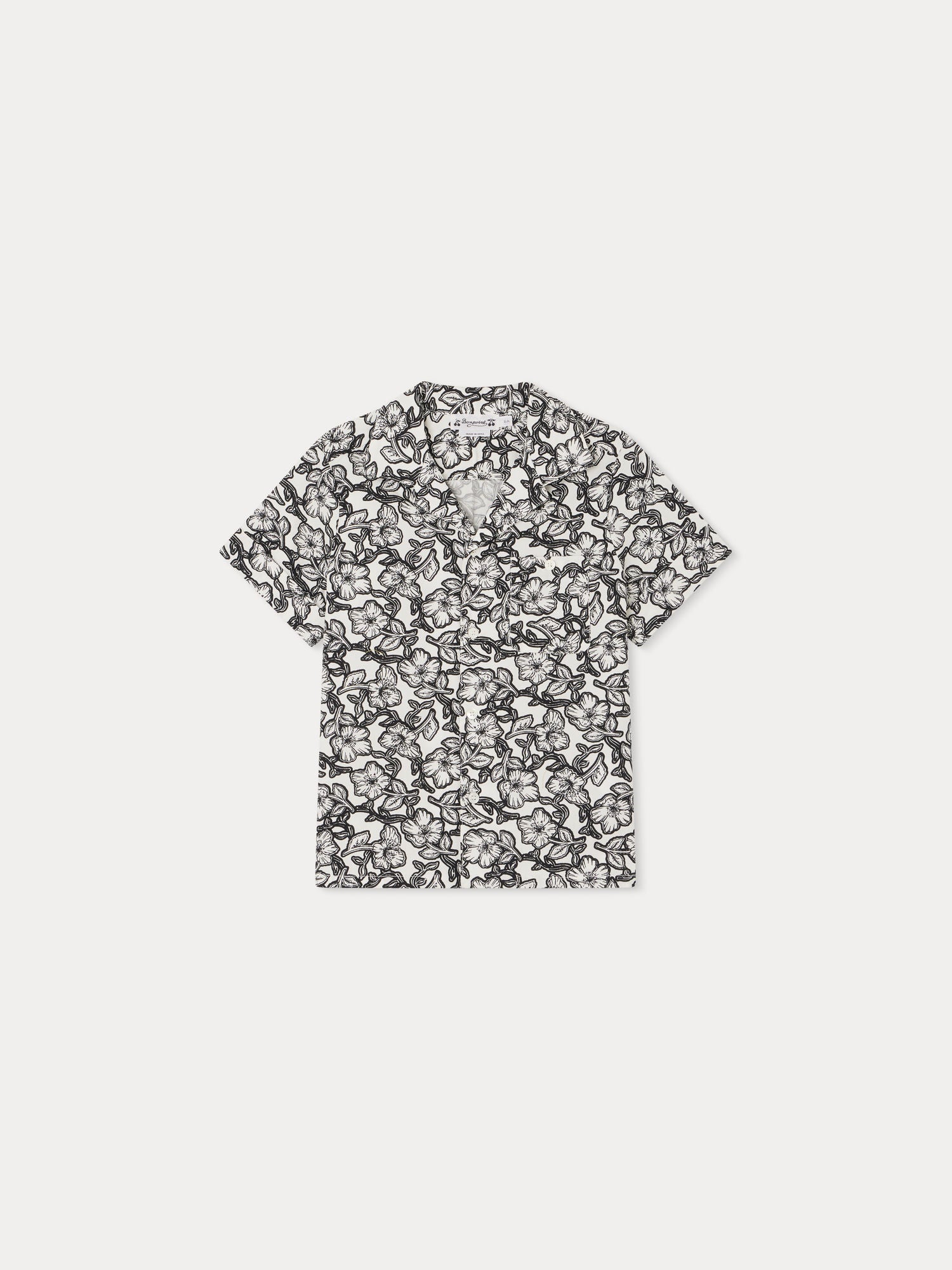 Boy | Steve Shirt | Black Flowers