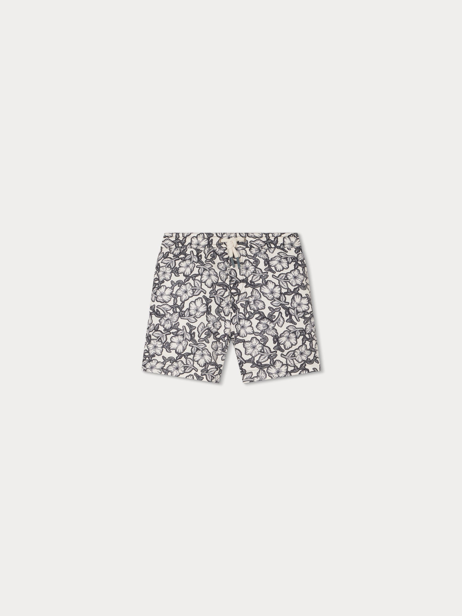 Boy | Ariel Swim Shorts | Black Flowers