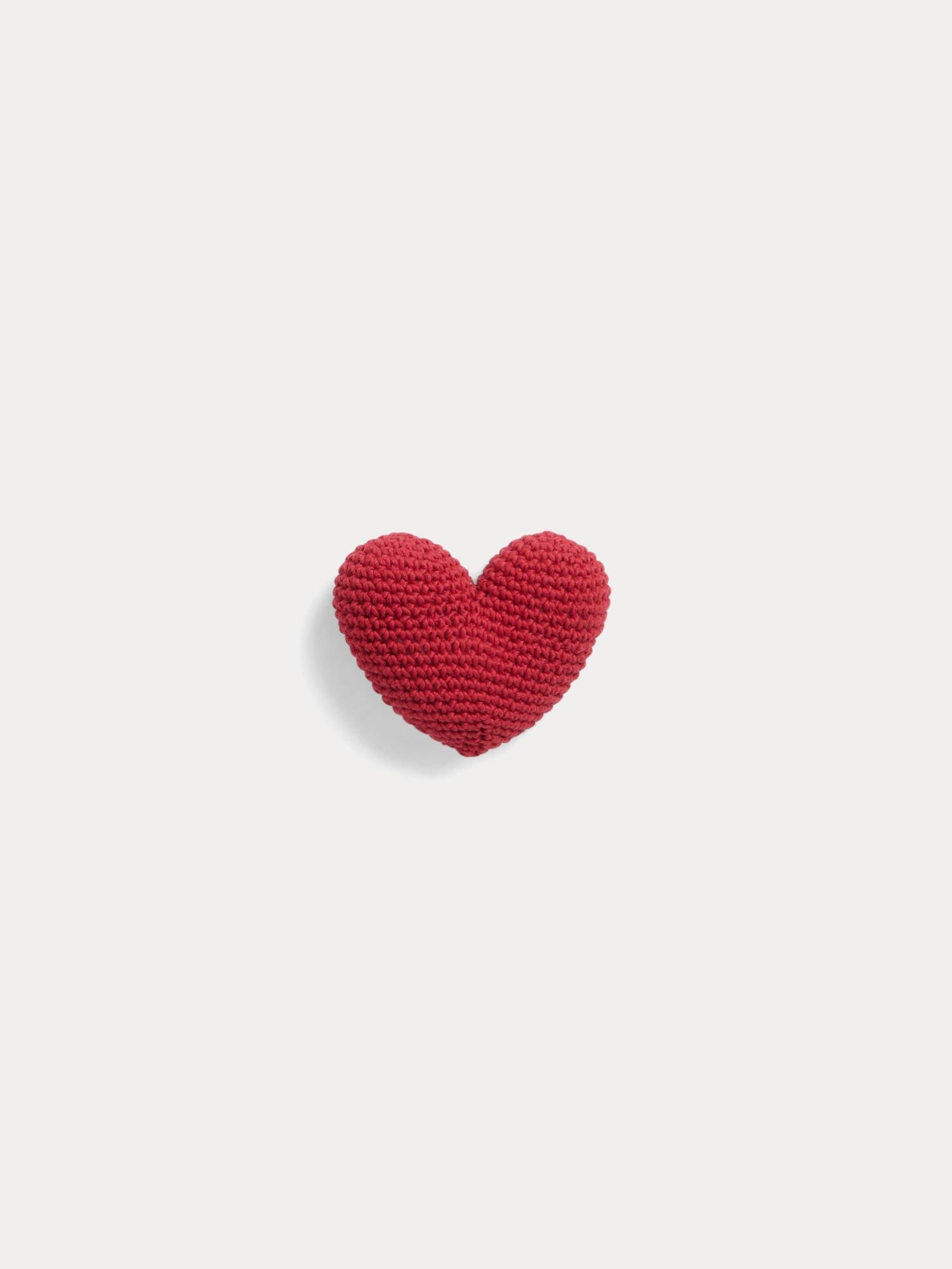 Unisex | Coeur Crochet Toy | Red