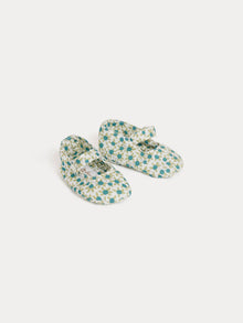 Girl | Lilibee Slippers | Turquoise Green
