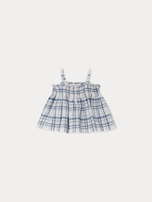 Girl | Abricot Smocked Blouse | Blue