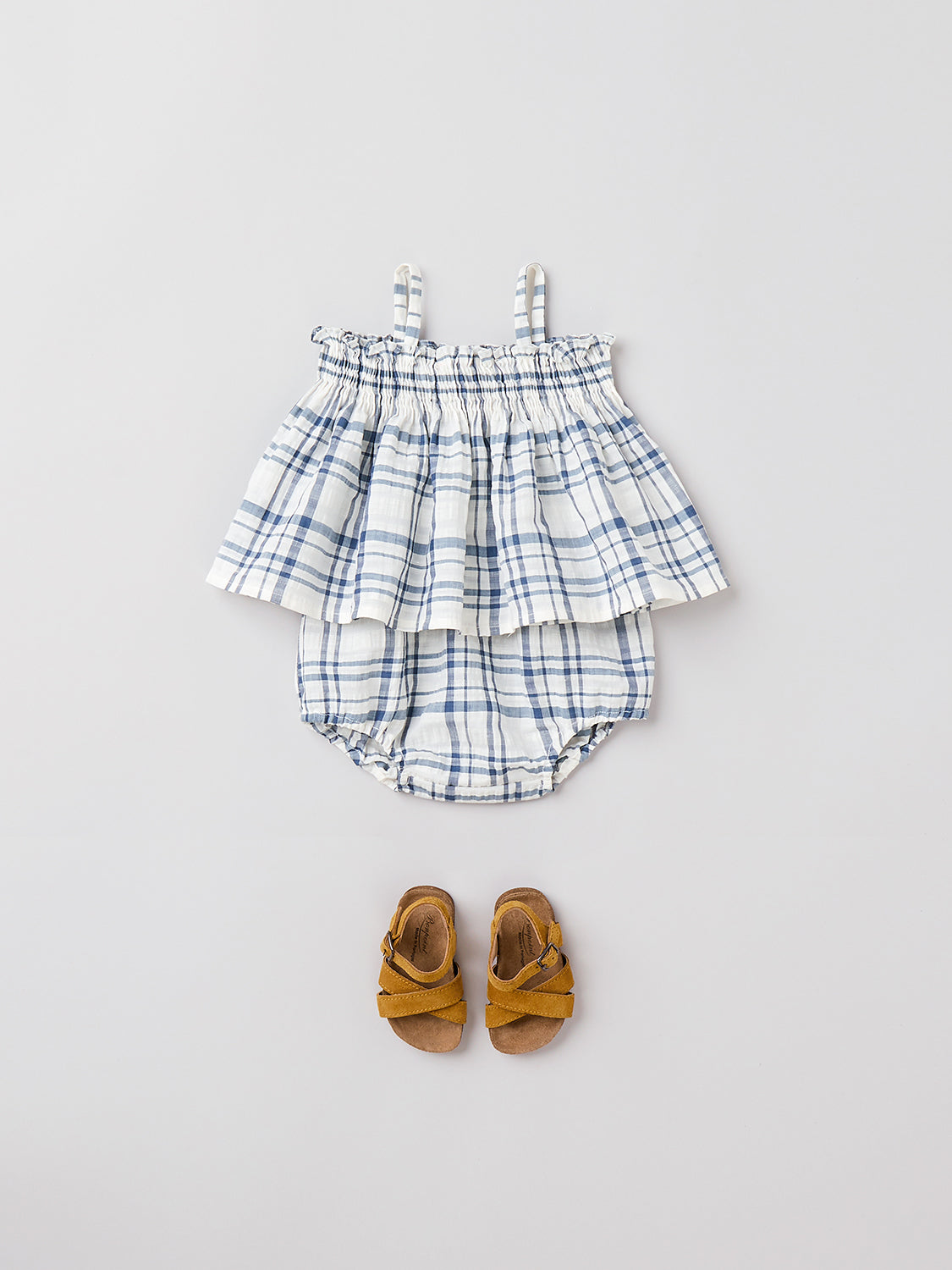 Girl | Abricot Smocked Blouse | Blue