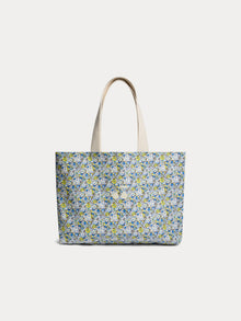 Girl | Diba Tote Bag | Blue Flowers