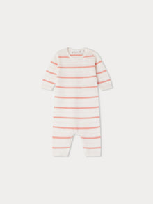 Girl | Carl Romper | Pink Stripes