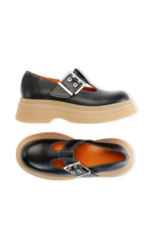 T-Strap Loafers | Black