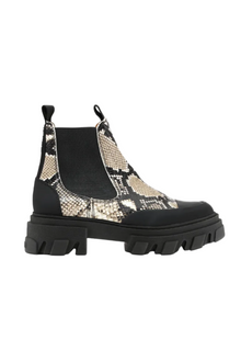 Embossed Snake Low Chelsea Boot | Kalamata