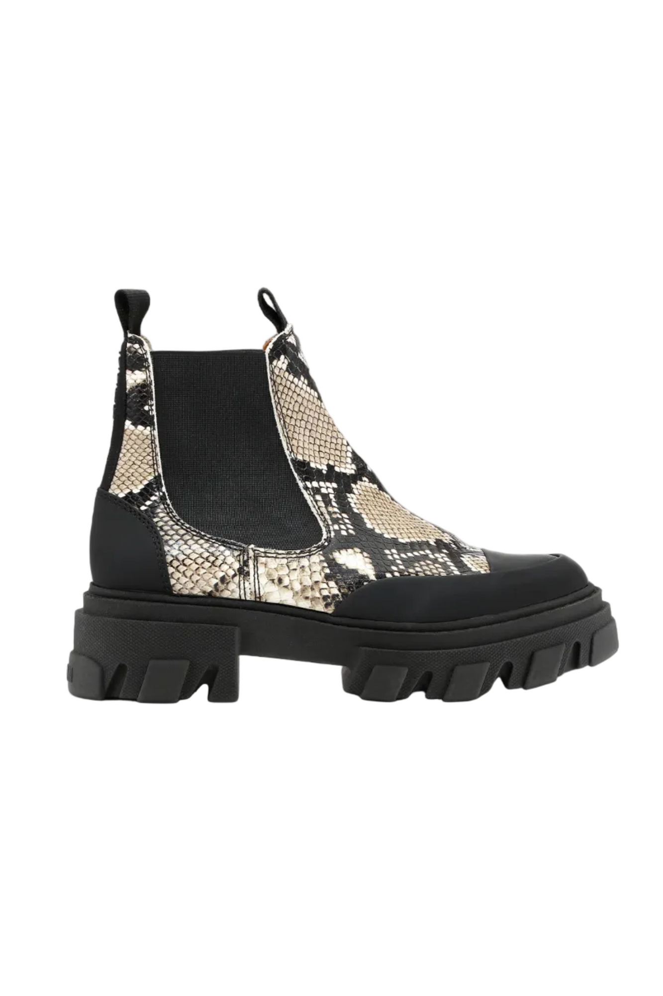 Embossed Snake Low Chelsea Boot | Kalamata