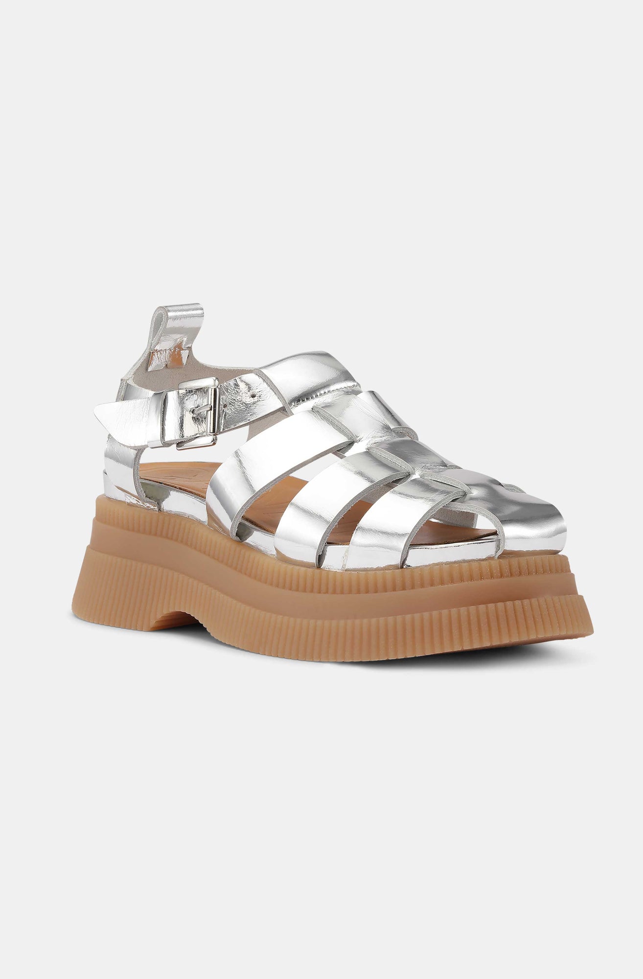Creepers Creepers Grid Sandal | Silver
