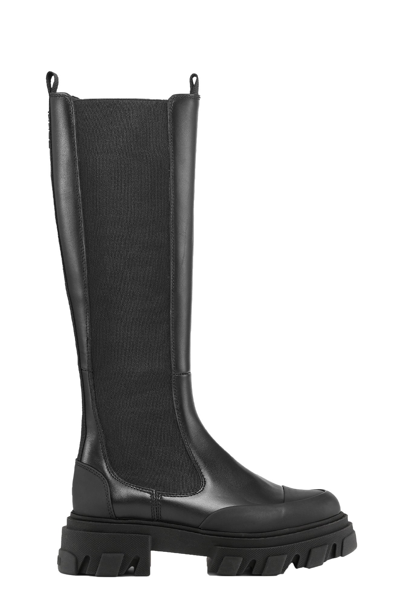 High Chelsea Boot Black Stitch | Black