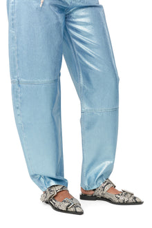 Chunky Buckle Ballerina Snake | Sand