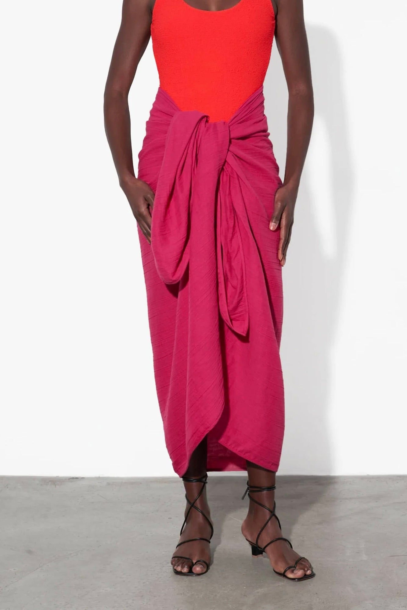 Mara Hoffman | Sarong Coverup in Raspberry