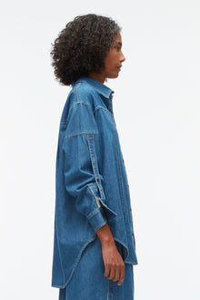 Chambray Oversized Shirt | Indigo