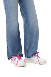 Contrast Stitch Sneakers | Shocking Pink