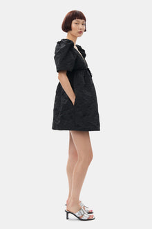 Metallic Feminine Buckle Heeled Mule Sandals | Silver