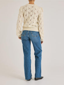 Alpaca Chainette Sweater | Ivory