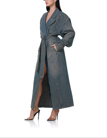 Saint Barrel Sleeve Trench Coat | Tinted Grunge Wash