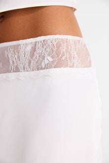 Fleur Midi Skirt | White