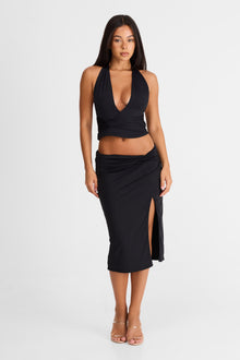 Arielle Midi Skirt | Black