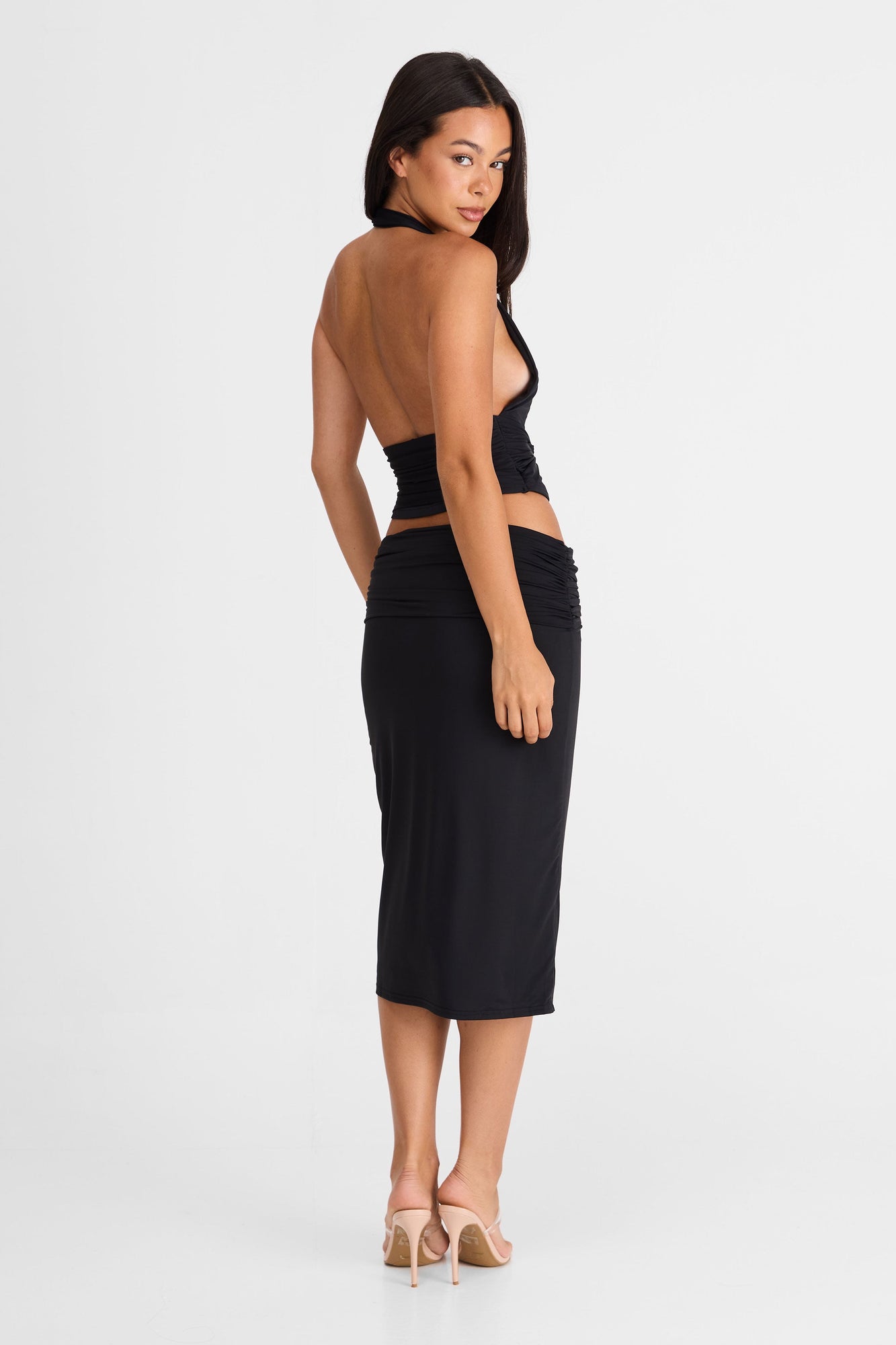 Arielle Midi Skirt | Black