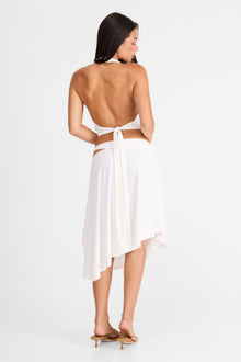 Luna Midi Skirt | White