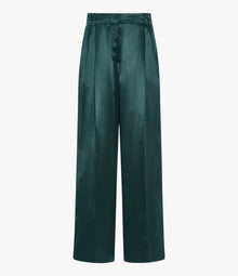 Satin Pleated Trouser | Juniper