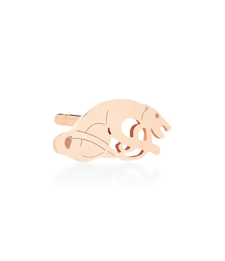 Solo Panther Stud | 18K Rose Gold