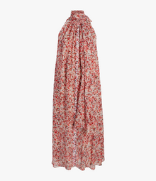 Another Tomorrow Silk Chiffon Scarf Dress in Sedona Multi – Silk Women's Dress