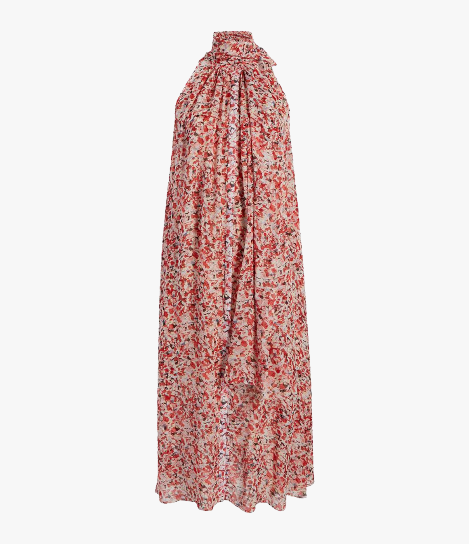 Another Tomorrow Silk Chiffon Scarf Dress in Sedona Multi – Silk Women's Dress