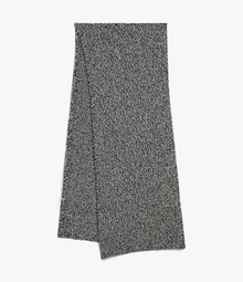 Another Tomorrow Cashmere Scarf in Black/Ivory – Cashmere