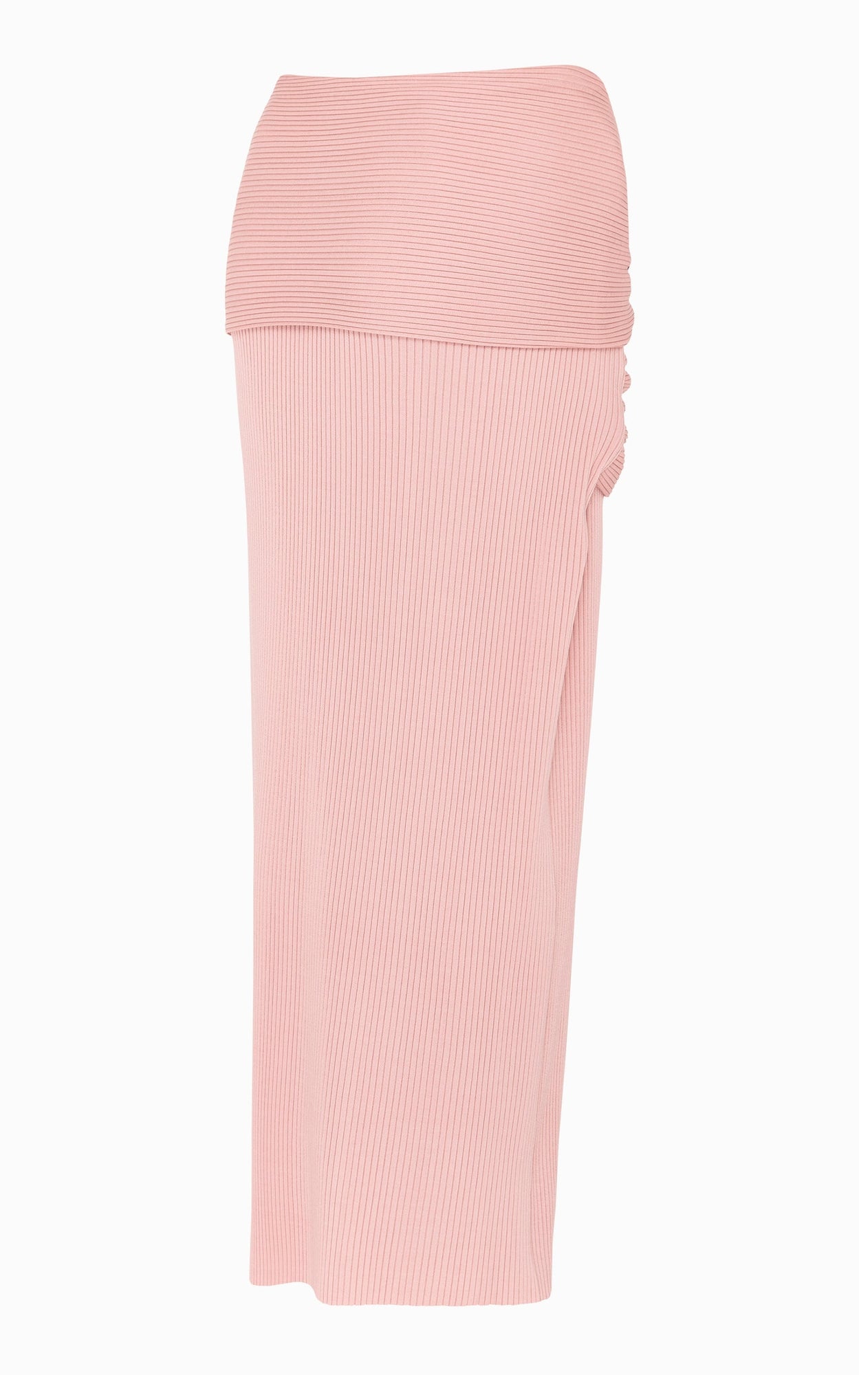 Serpent Wrapped Rib Skirt | Rose