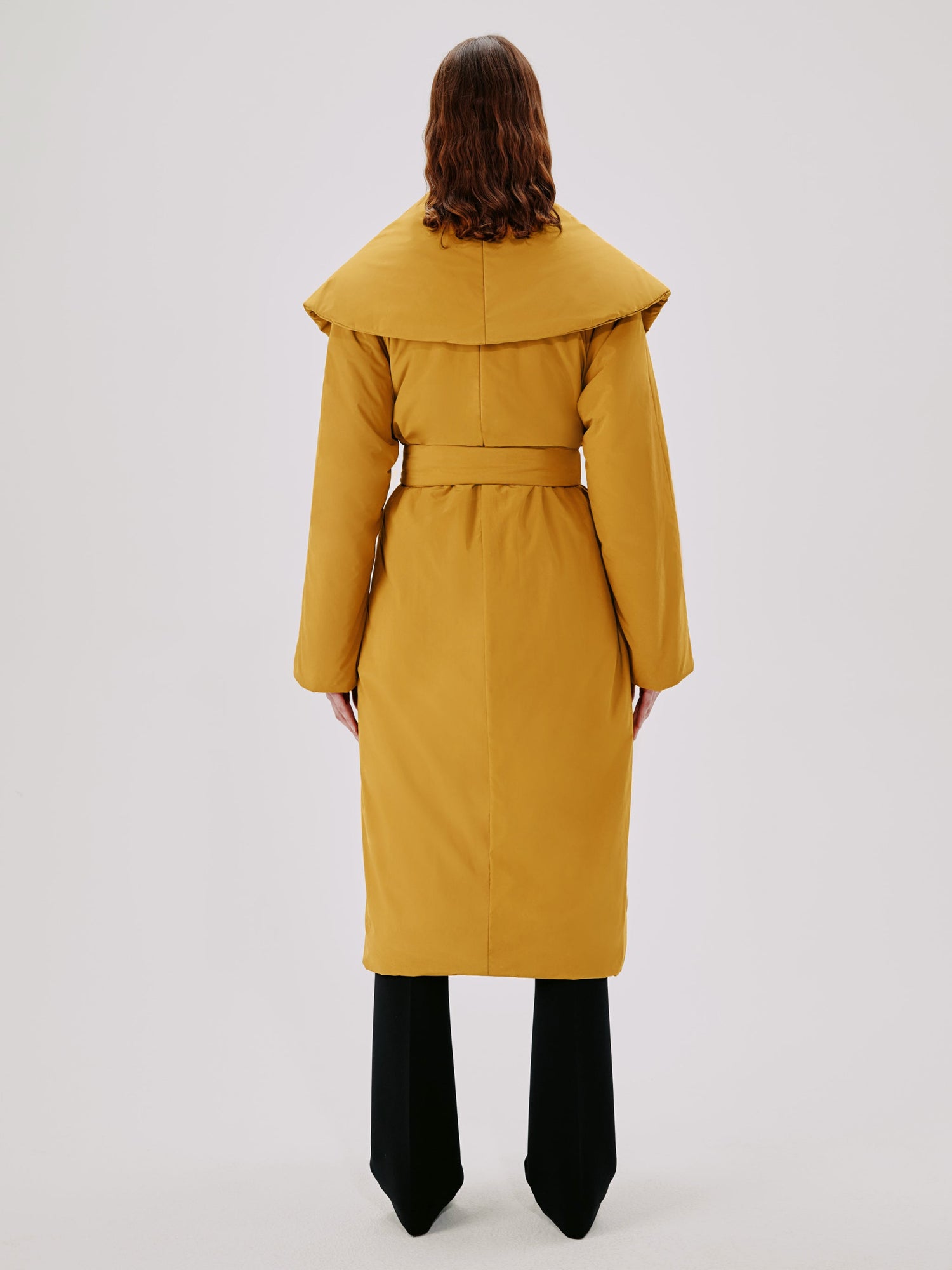 Another Tomorrow Wrap Puffer in Goldenrod – Cotton Women's Outerwear