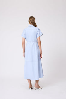 Leather Midi Dress | Cloud