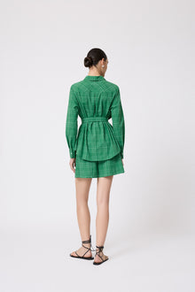 Stretch Seersucker Short | Green