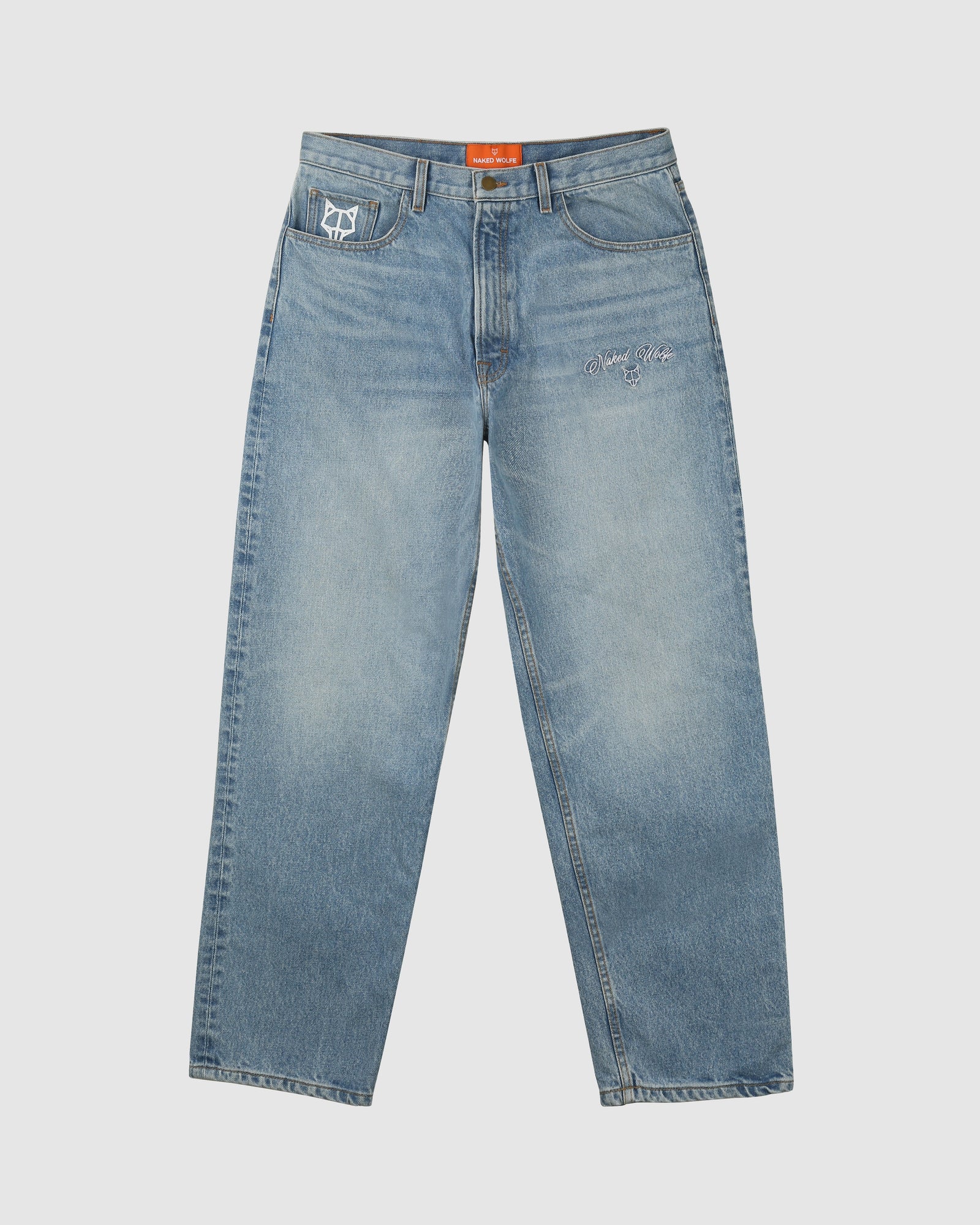 Mens | Signature Baggy Denim Jean | Light Blue