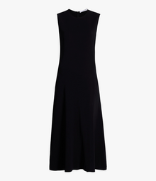 Another Tomorrow Sleeveless Crewneck Dress in Black – Viscose Women's Dress