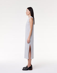 Another Tomorrow Sleeveless Tee Dress in Heather Grey – Cotton Women's Dress