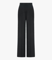 Another Tomorrow Slight Flare Trouser in Black – Wool Women's Trousers