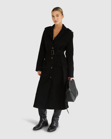 Skylight Longline Coat | Women | Black