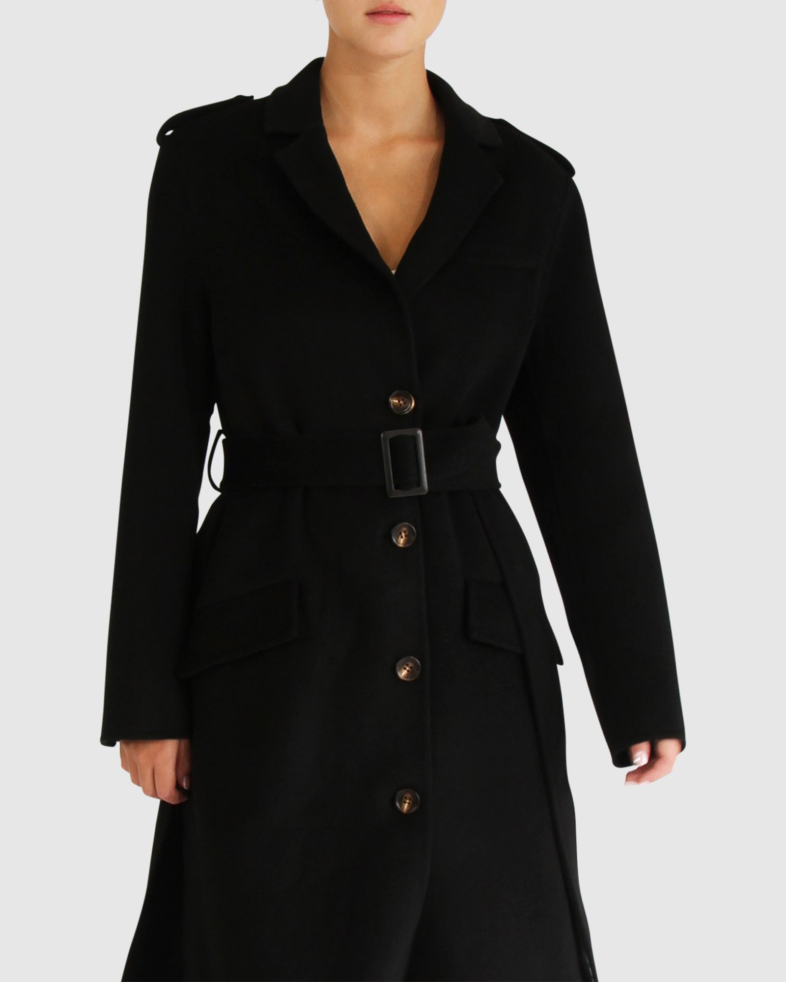 Skylight Longline Coat | Women | Black