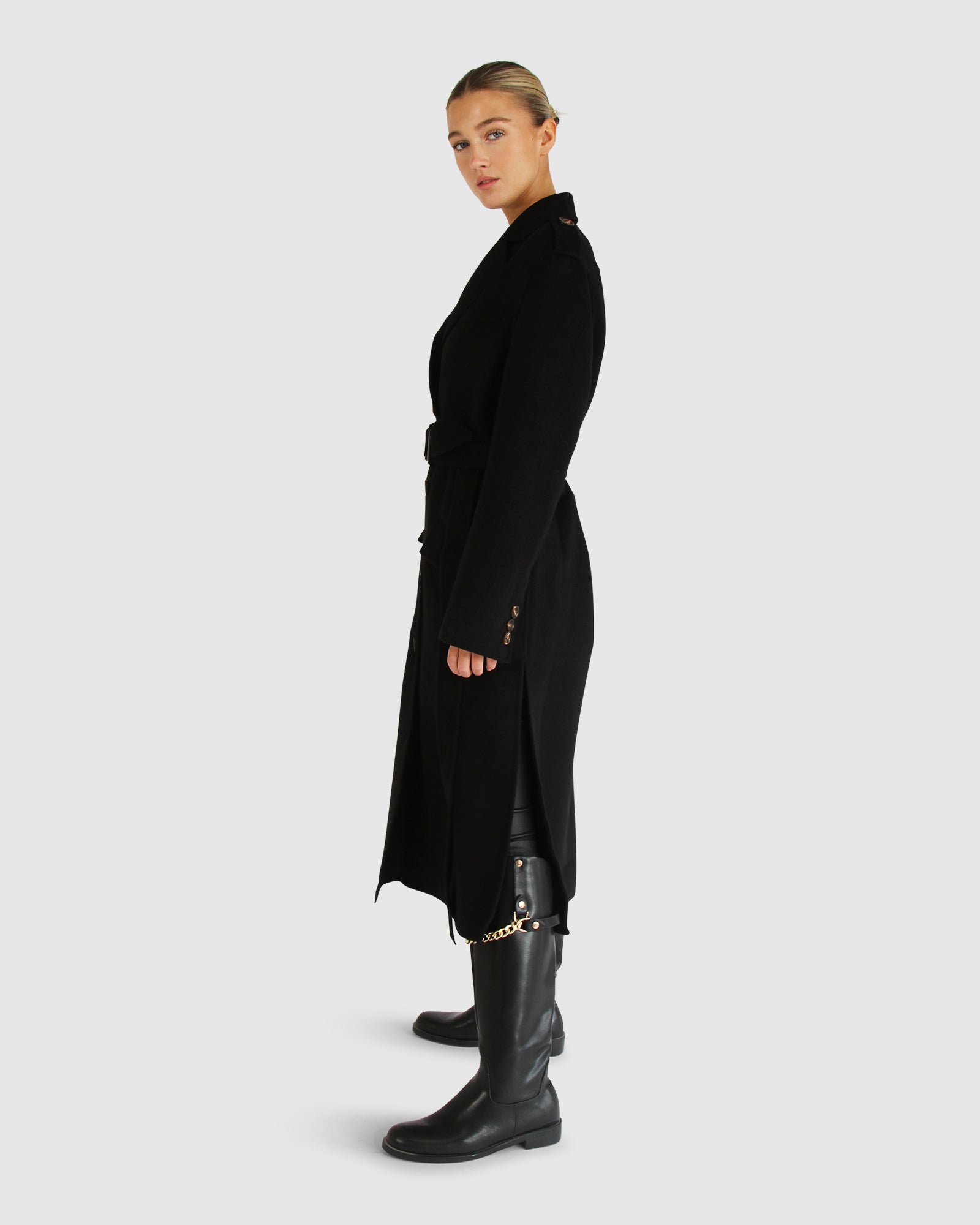 Skylight Longline Coat | Women | Black