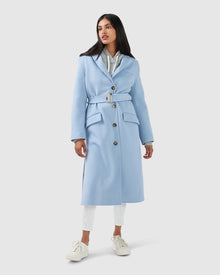 Skylight Longline Coat | Women | Sky Blue