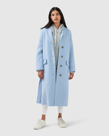 Skylight Longline Coat | Women | Sky Blue