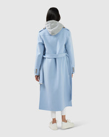 Skylight Longline Coat | Women | Sky Blue