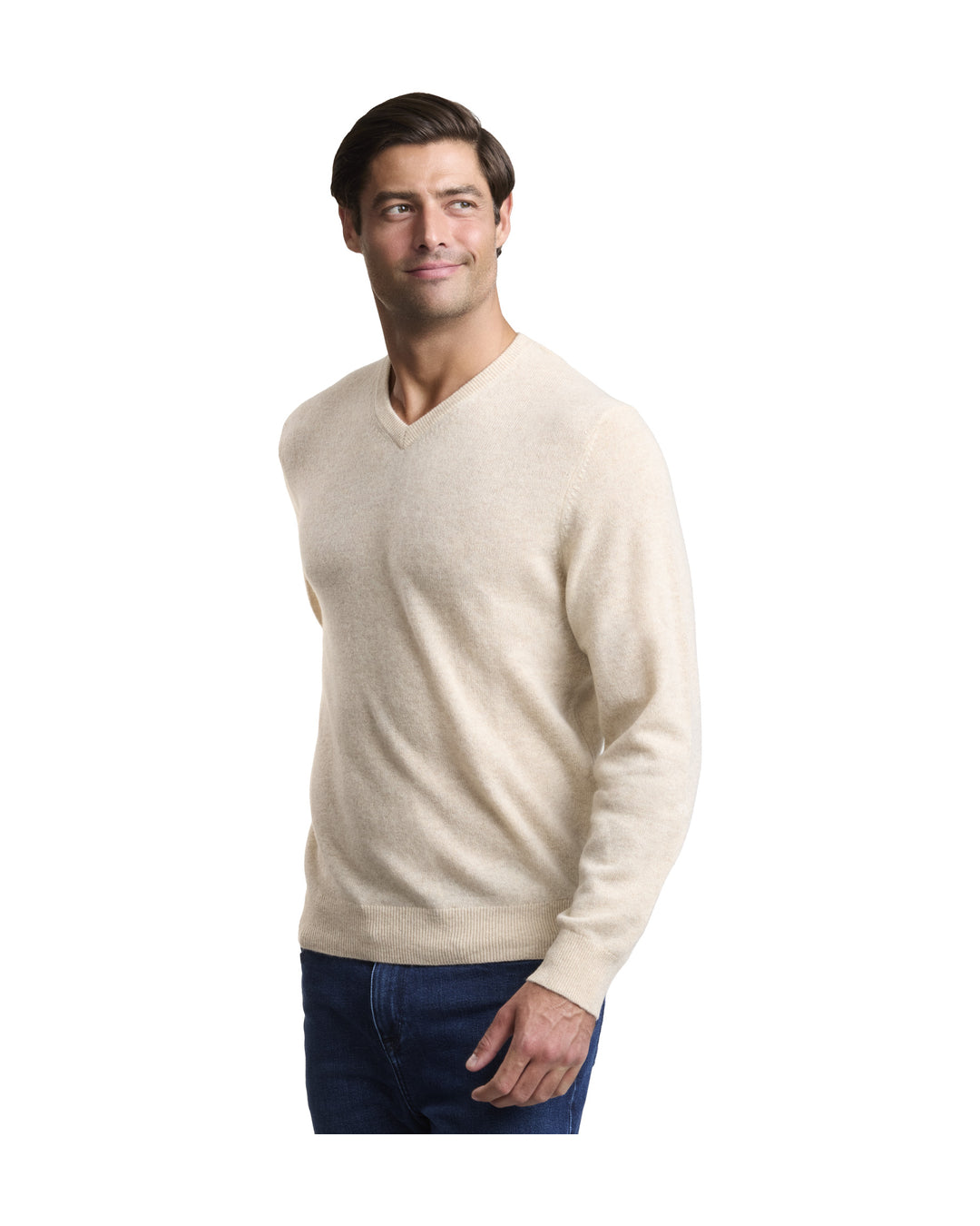 NOMAD | Men | Men's Cashmere Sweater | Oatmeal