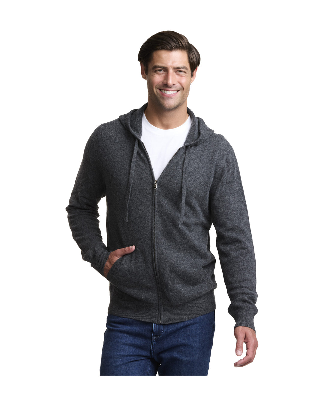 NOMAD | Men | Men's Cashmere Sweater | Charcoal